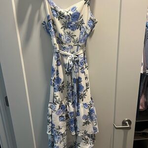 Sugarlips Blue Floral Midi Dress